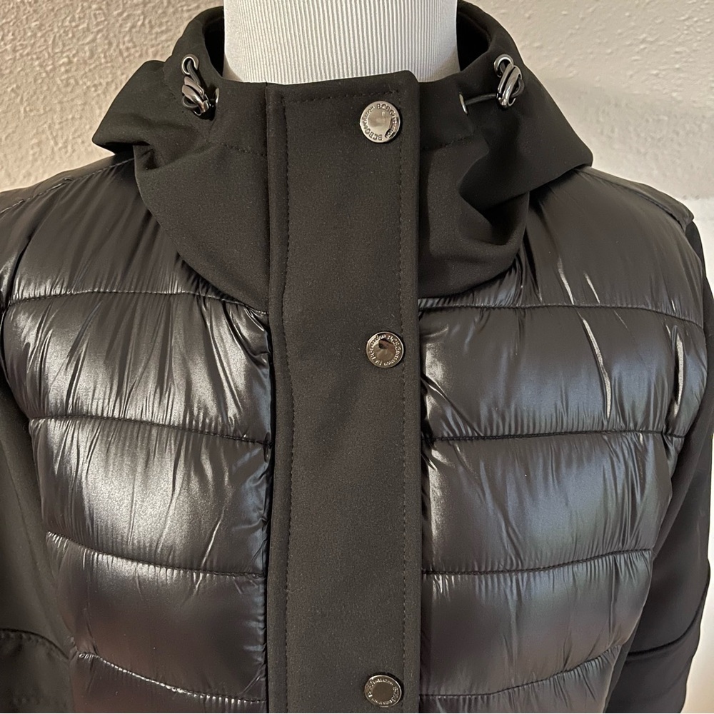 Missy Mixed Media Black Puffer Jacket by BCBCGeneration - Picture 6 of 12
